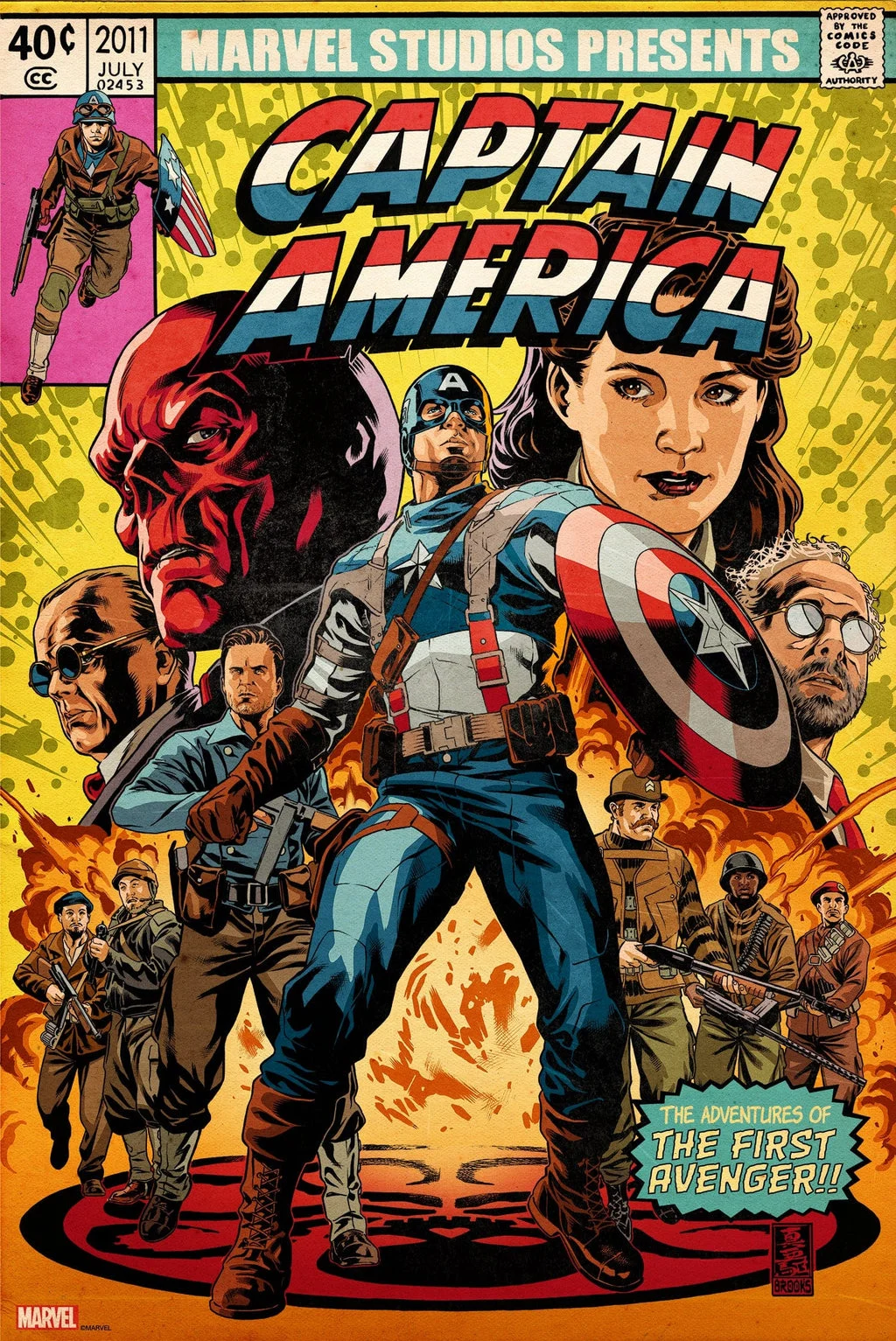 Captain America: The First Avenger Poster - Mark Brooks