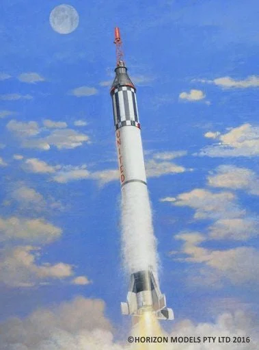 Mercury Redstone 1/72 Scale Model Kit - Horizon Models