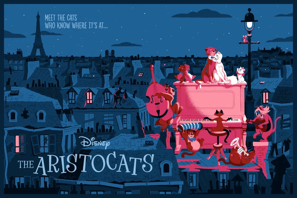 The Aristocats Poster - David Merveille