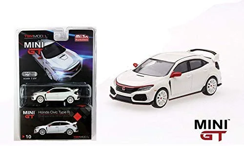 2017 Honda Civic Type R (Championship White) 1:64 Scale Diecast Car - Mini GT