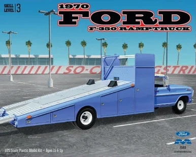 Moebius Models 2588 1969 Ford F-350 Ramp Truck 1/25 Scale Model Kit