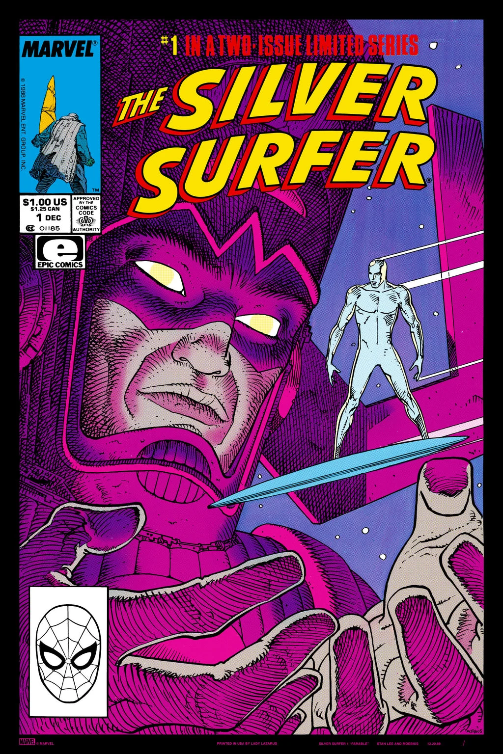 Silver Surfer: Parable Poster - Moebius