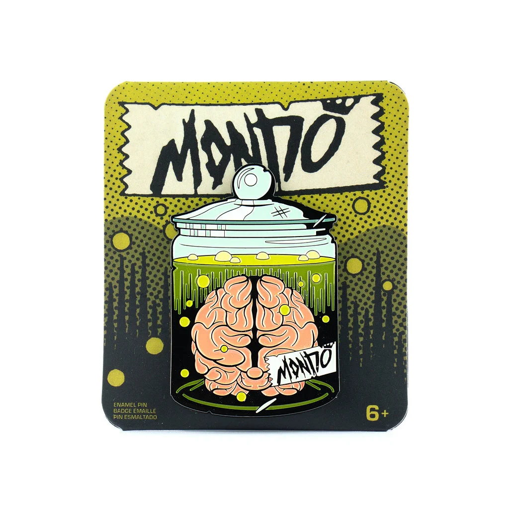 Mondo Pickled Brain Enamel Pin - Nolan Fleming