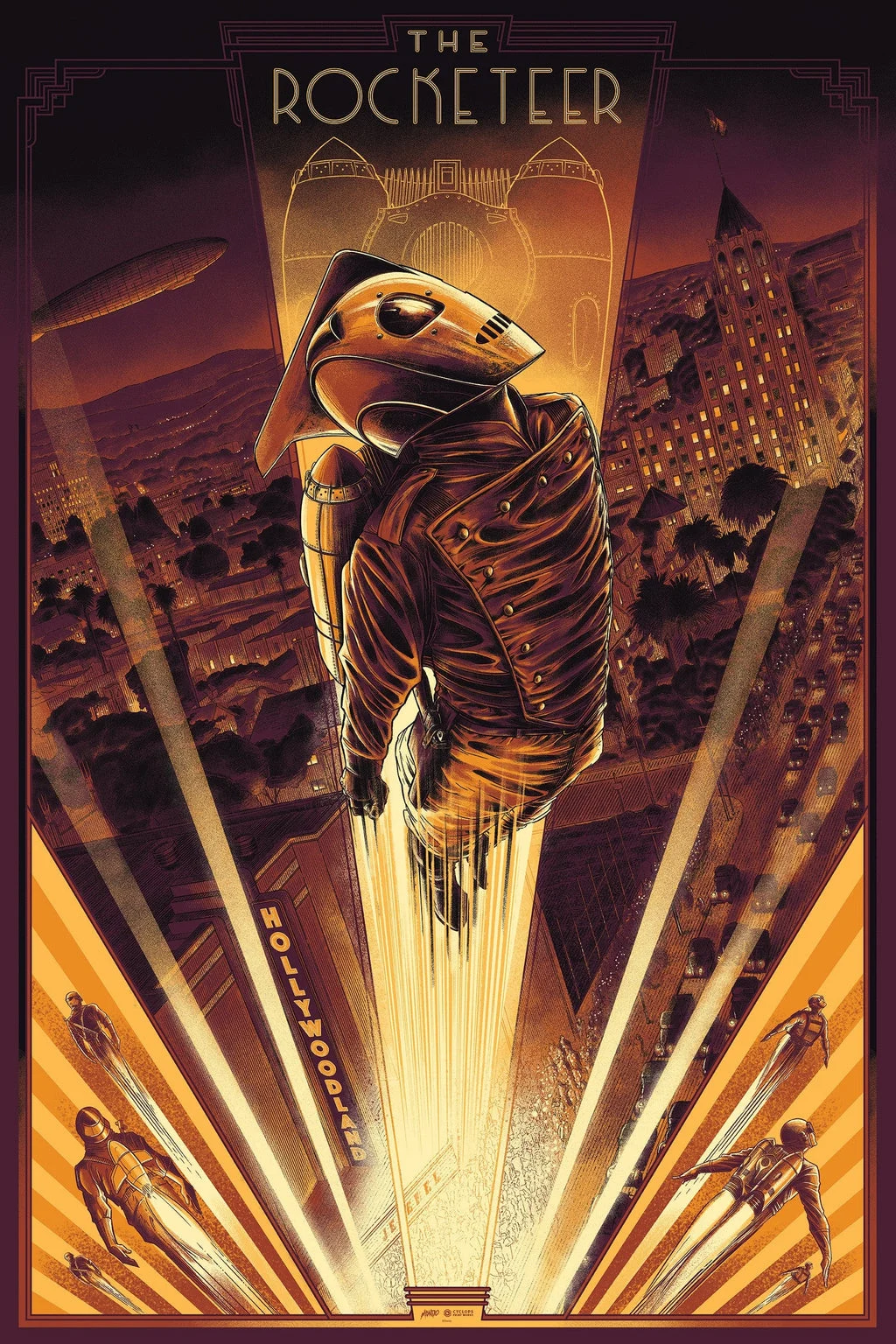 Mondo X Cyclops Print Works Print #21: The Rocketeer - César Moreno