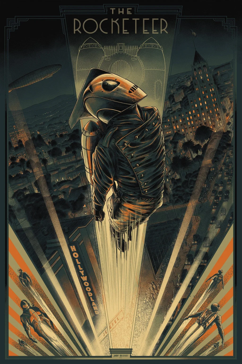 Mondo X Cyclops Print Works Print #21: The Rocketeer (Variant) - César Moreno