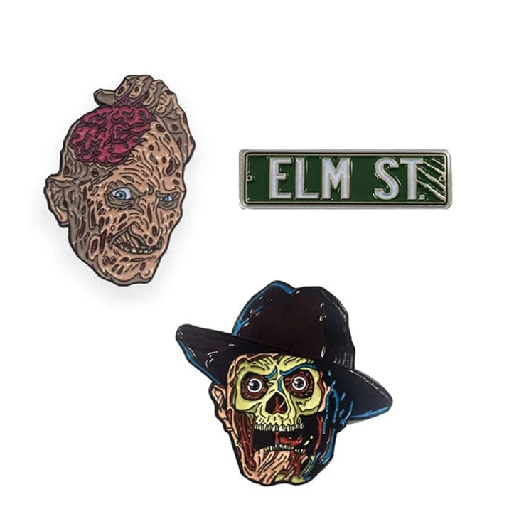 Nightmare On Elm Street Enamel Pin Set - Gary Pullin