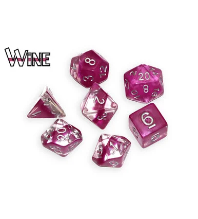 Gate Keeper Games GKGN0103-7d: Neutron Dice: Wine 7 Dice Set