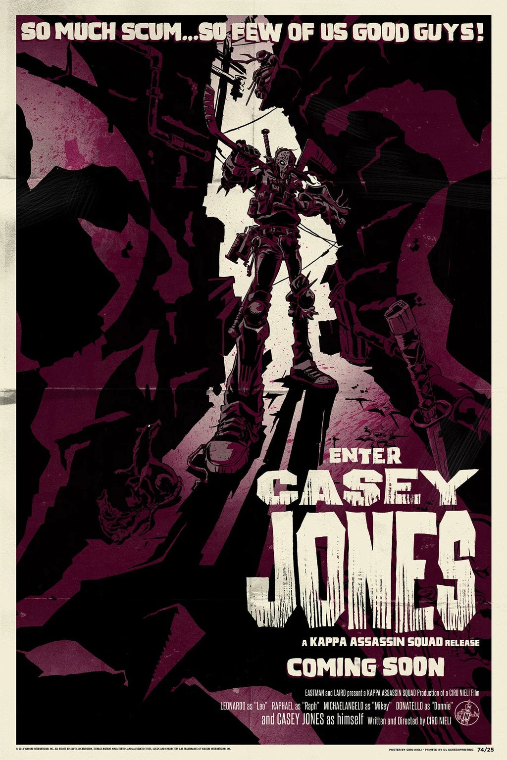 TMNT – "Enter Casey Jones" Poster - Ciro Nieli