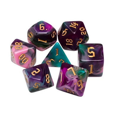 Foam Brain Games 2378 Night Elves RPG Dice Set - FoamBrain