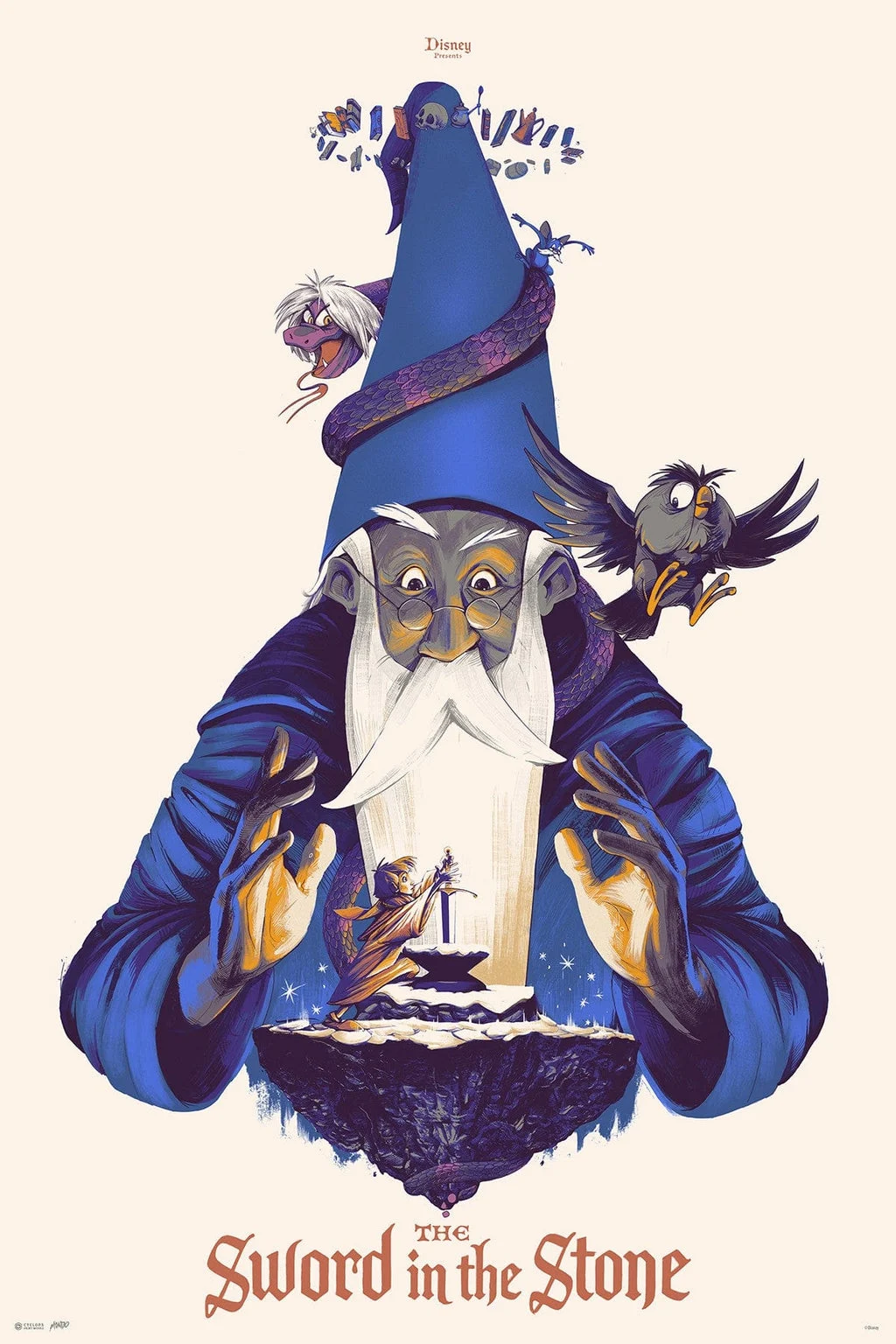 Mondo X Cyclops Print Works Print #22: Sword In The Stone - Oliver Barrett