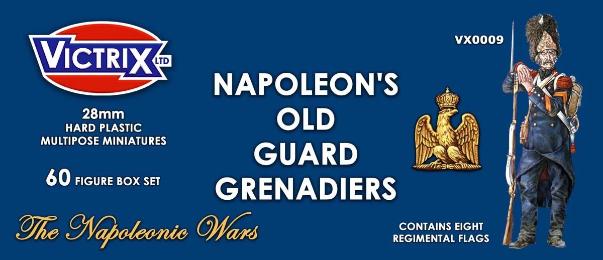 Napoleon’s Old Guard Grenadiers, 28 mm Scale Model Plastic Figures - Victrix
