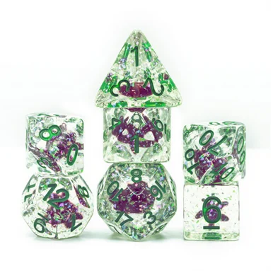 Foam Brain Games 2227 Ocean Sparkle Starfish RPG Dice - FoamBrain