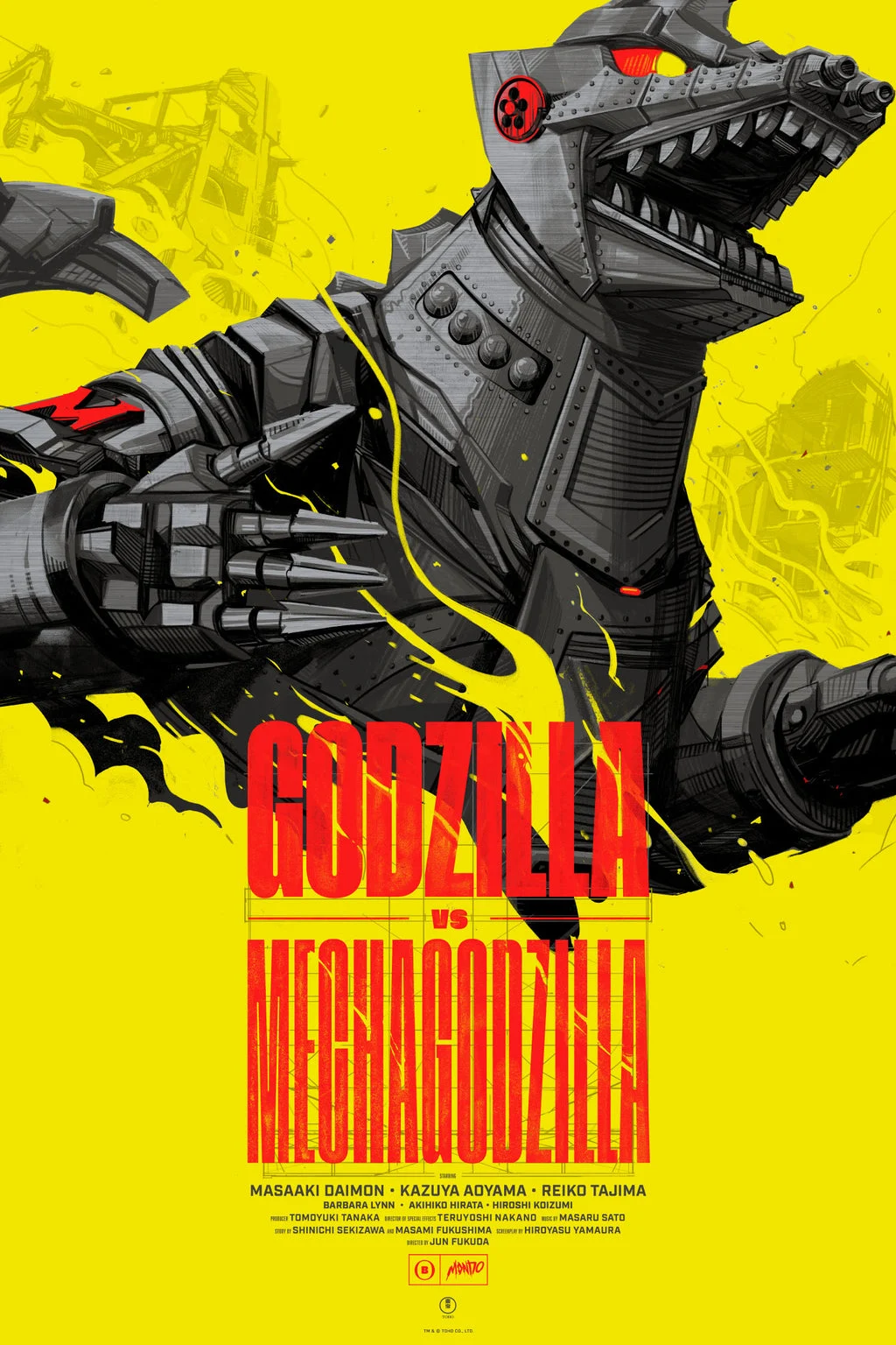 Godzilla vs. Mechagodzilla Variant Poster - Oliver Barrett