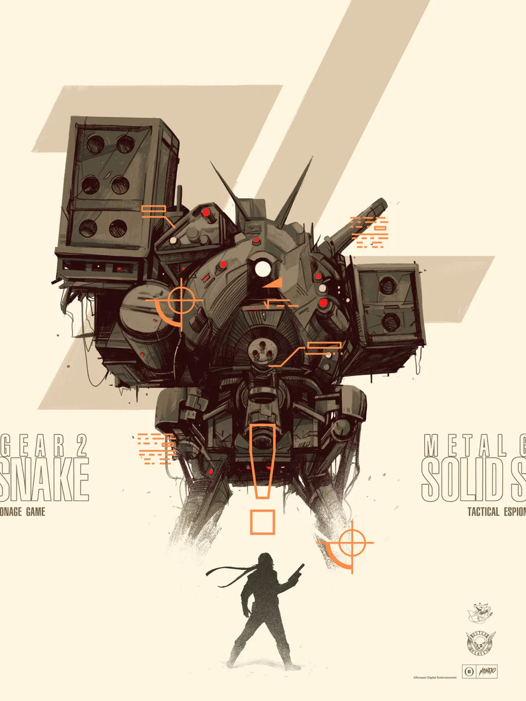 Metal Gear 2: Solid Snake Variant Poster - Oliver Barrett