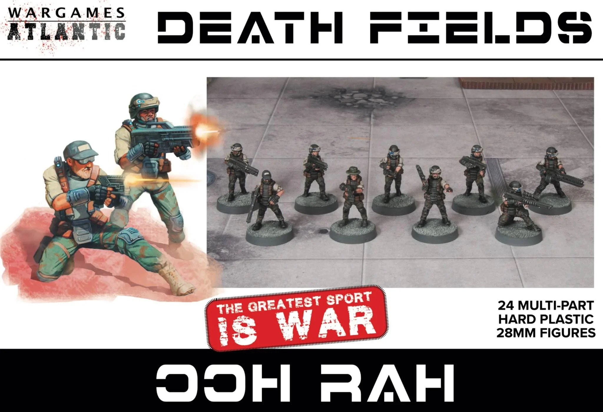 Ooh Rah, 28 mm Scale Model Plastic Figures - Wargames Atlantic