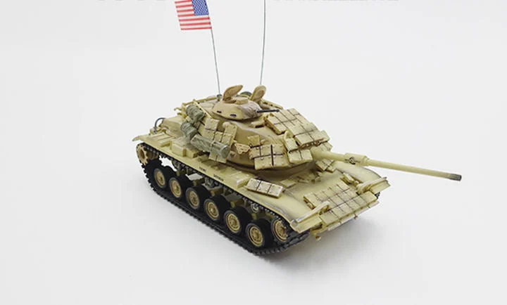 M60A1 RISE with ERA Main Battle Tank "American Express", USMC, Operation Desert Storm 1991, 1/72 Scale Model - PMA