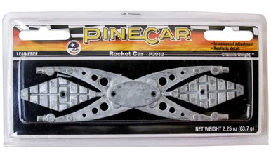 Pine Car P3913 Chassis Weight, Rocket Car 2.25 oz - Pinecar
