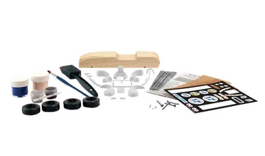 Pine Car P3950 Premium Car Kit, Blue Venom Racer - Pinecar