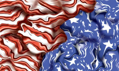 Pine Car P3980 Freedom Flag Custom Body Skin - Pinecar