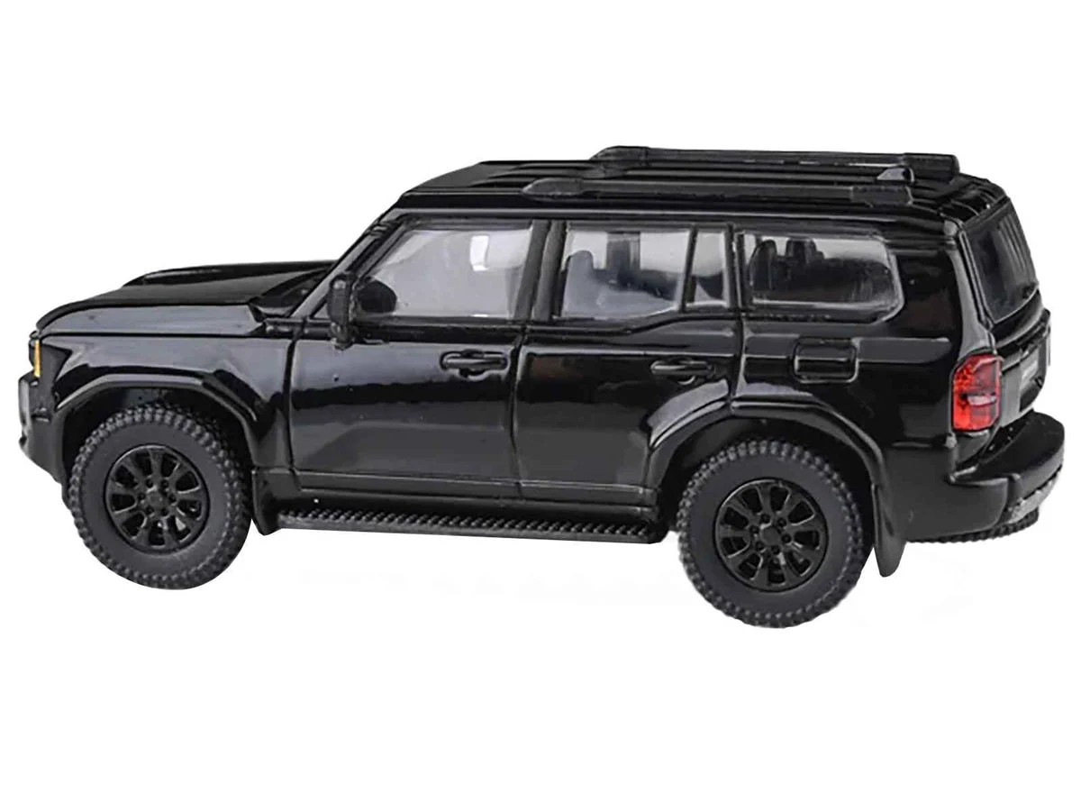 2024 Toyota Land Cruiser 250 Prado Black 1/64 Diecast Model Car by Paragon Models