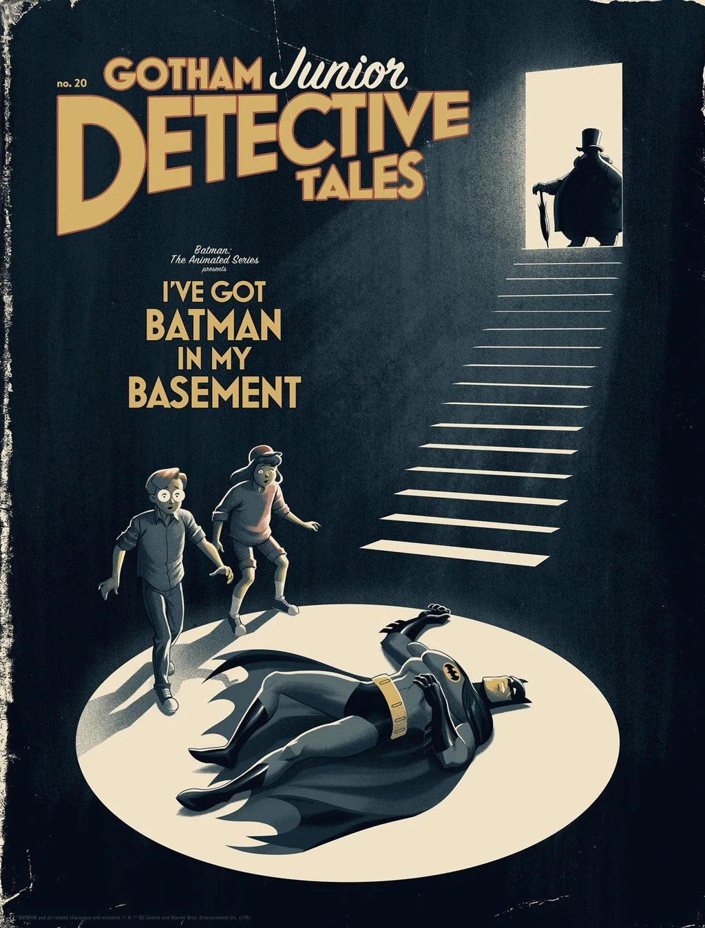 Batman: The Animated Series - I've Got Batman In My Basement (Variant) Screenprinted Poster