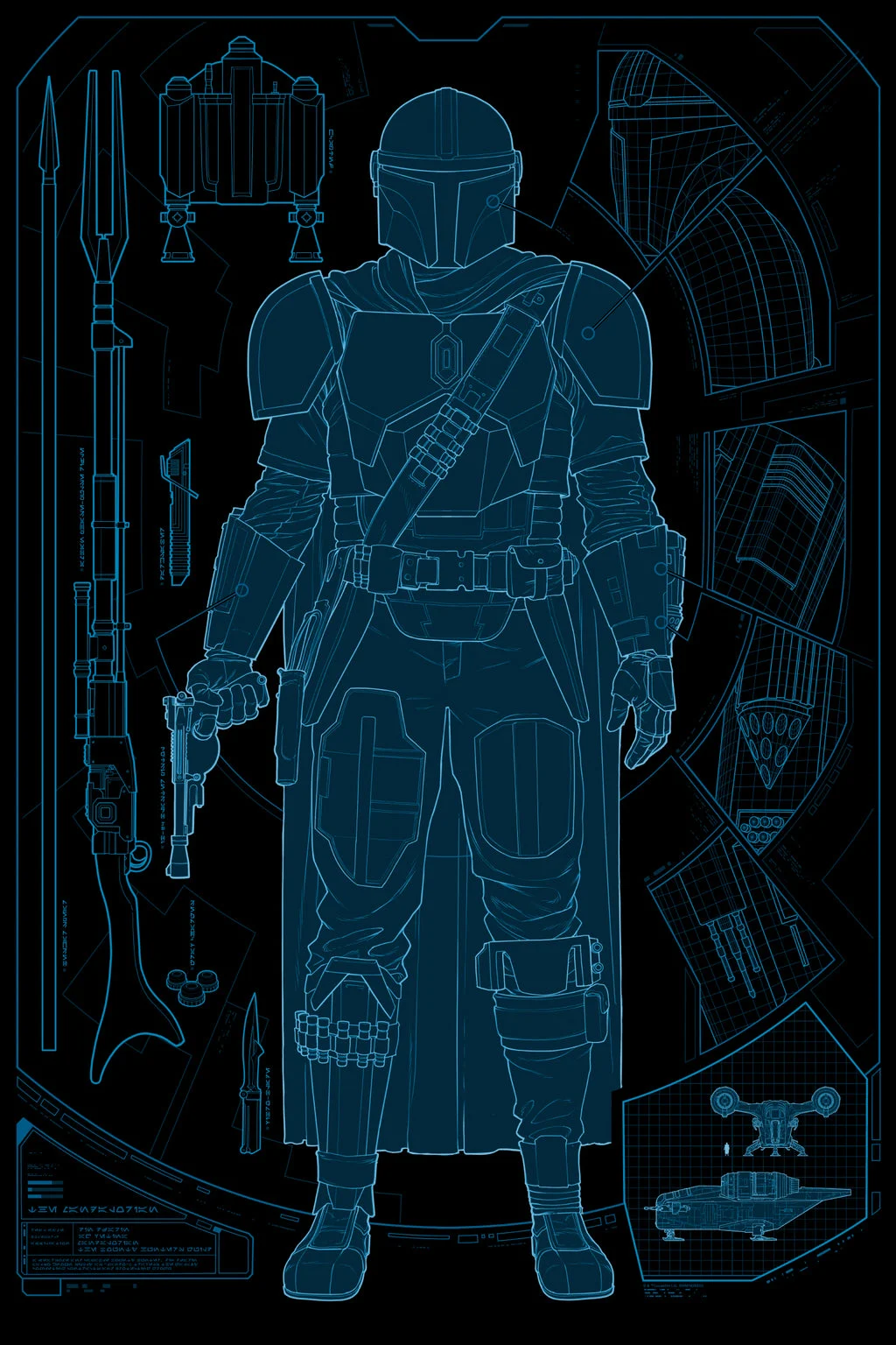 Database_001_The Mandalorian Variant Poster - Phantom City Creative