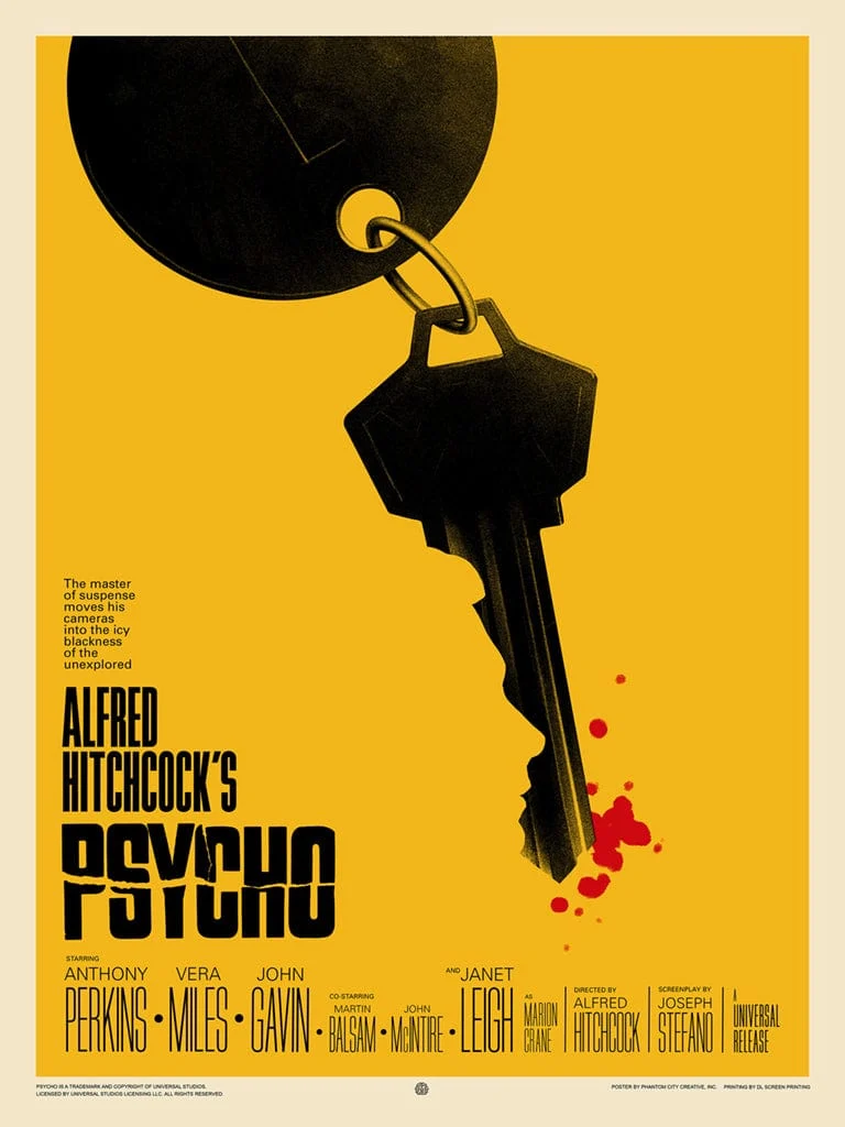 Psycho (Variant) Poster - Phantom City Creative