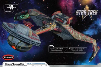 Polar Lights POL997M Star Trek 6 The Undiscovered Country Klingon Kronos One 1/350 Scale Model Kit