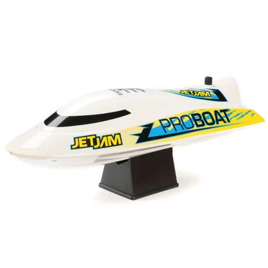 Pro Boat PRB08031V2T2 Jet Jam V2 12" Self-Righting Pool Racer Brushed RTR, White