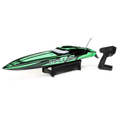 Pro Boat PRB08037T1 Impulse 32" Brushless Deep-V RTR with Smart, Black/Green