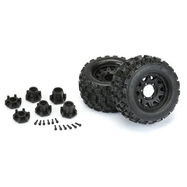 Pro-Line Racing PRO1012510 Badlands MX28 F/R 2.8" MT Tires MTD 12mm/14mm Black Raid (2) 1/10