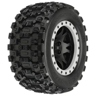 Pro-Line Racing PRO1013113 Badlands MX43 Pro-Loc F/R X-MAXX MTD 24mm Blk/Gry Impulse (2) 1/5