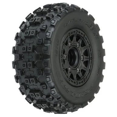 Pro-Line Racing PRO1015610 Badlands MX M2 Fr/Rr 2.2"/3.0" SC Mounted 12mm Blk Raid (2) 1/10