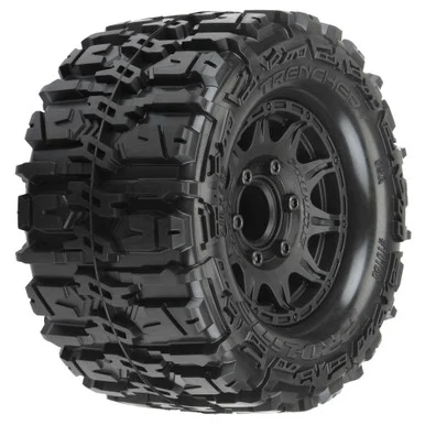 Pro-Line Racing PRO1016810 Trencher HP BELTED F/R 2.8" MT Tires MTD 12mm/14mm Blk Raid (2) 1/10