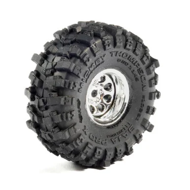 Pro-Line Racing PRO1025110 1/30 Baja Pro X Front/Rear Mounted Chrome Beast Tires (4): Axial SCX30