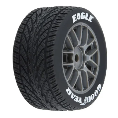 ProLine PRO1028310 Goodyear Eagle Rain Tire F/R MTD Grey for Losi NASCAR Race Car (4) - Pro-Line