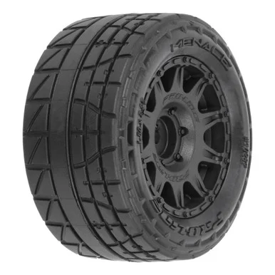 Pro-Line PRO1028710 Menace F/R MTD 12mm Black Raid for Arrma Granite GROM