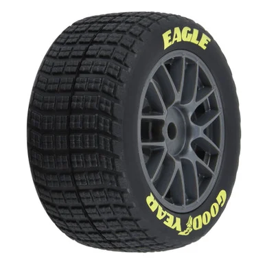 ProLine PRO1030310 Goodyear Eagle Dirt Tire F/R MTD Grey for Losi NASCAR Race Car (4) - Pro-Line