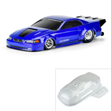 Pro-Line Racing PRO357900 1999 Ford Mustang Clear Body: Drag Car 1/10