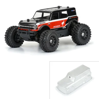 Pro-Line Racing PRO359100 2021 Ford Bronco Clear Body: Granite, Vorteks 1/10