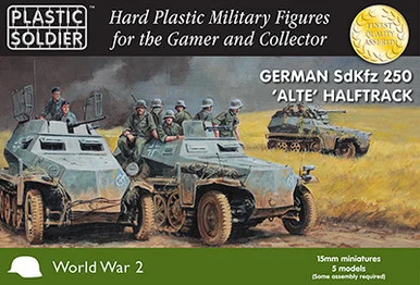 15mm German SdKfz 250 alte halftrack (Bagged) - WW2V15028