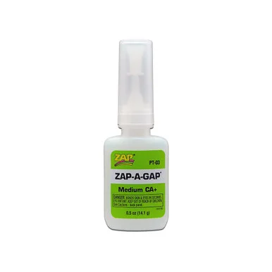 Pacer Technology PT-03 Zap-A-Gap Medium CA+ Glue, 1/2 oz.