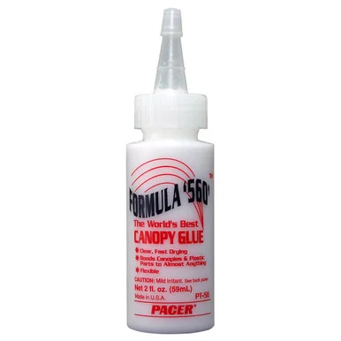 Pacer Technology PT-56 R/C 560 Canopy Glue, 2 oz.