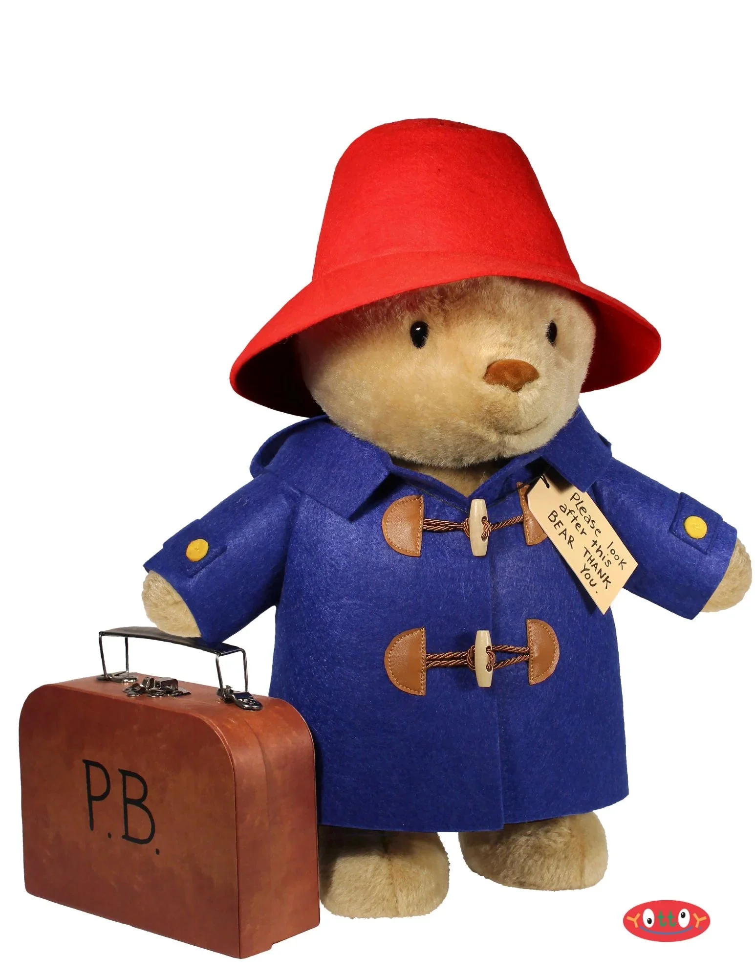 Classic Paddington Bear 16” Soft Toy with Suitcase - Yottoy