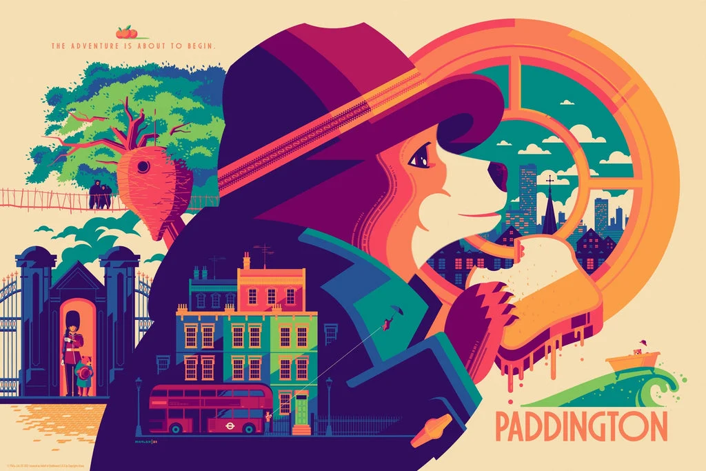 Paddington (Variant) Poster - Tom Whalen