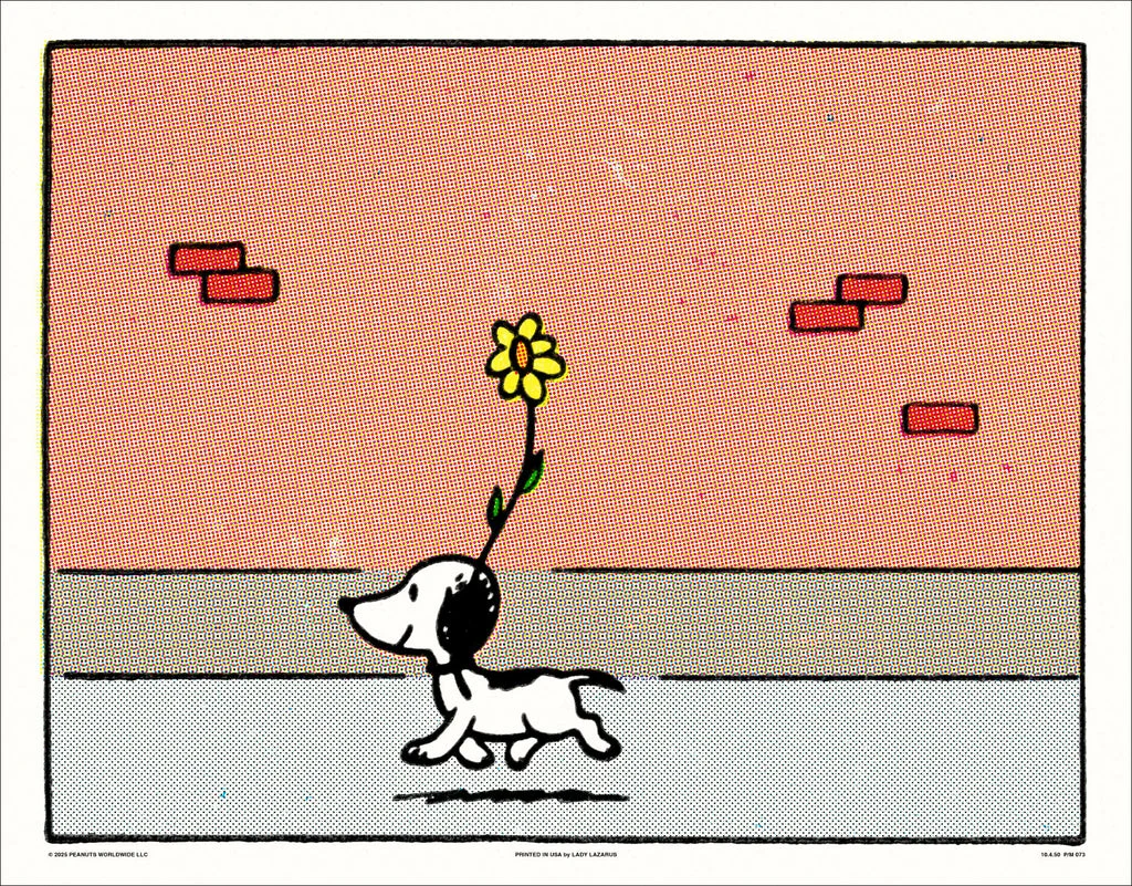 Peanuts First Appearance of Snoopy Poster - Charles Schulz