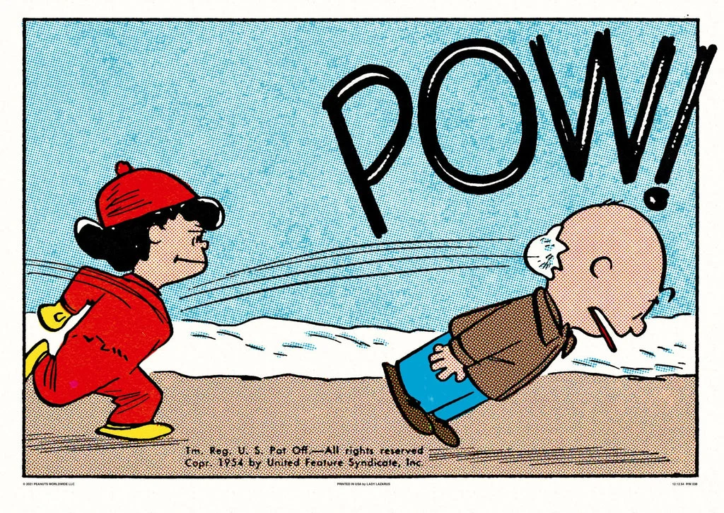 Peanuts Snowball Pow! Poster - Charles Schulz