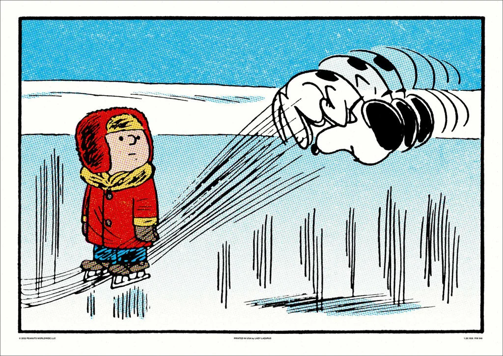 Peanuts Snoopy Flip Poster - Charles Schulz