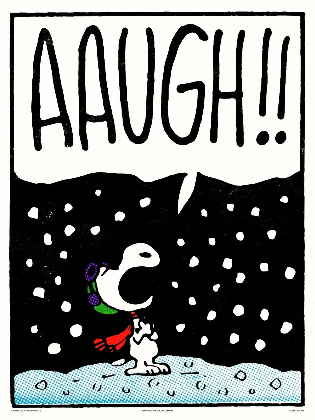 Peanuts Aaugh Poster - Charles Schulz
