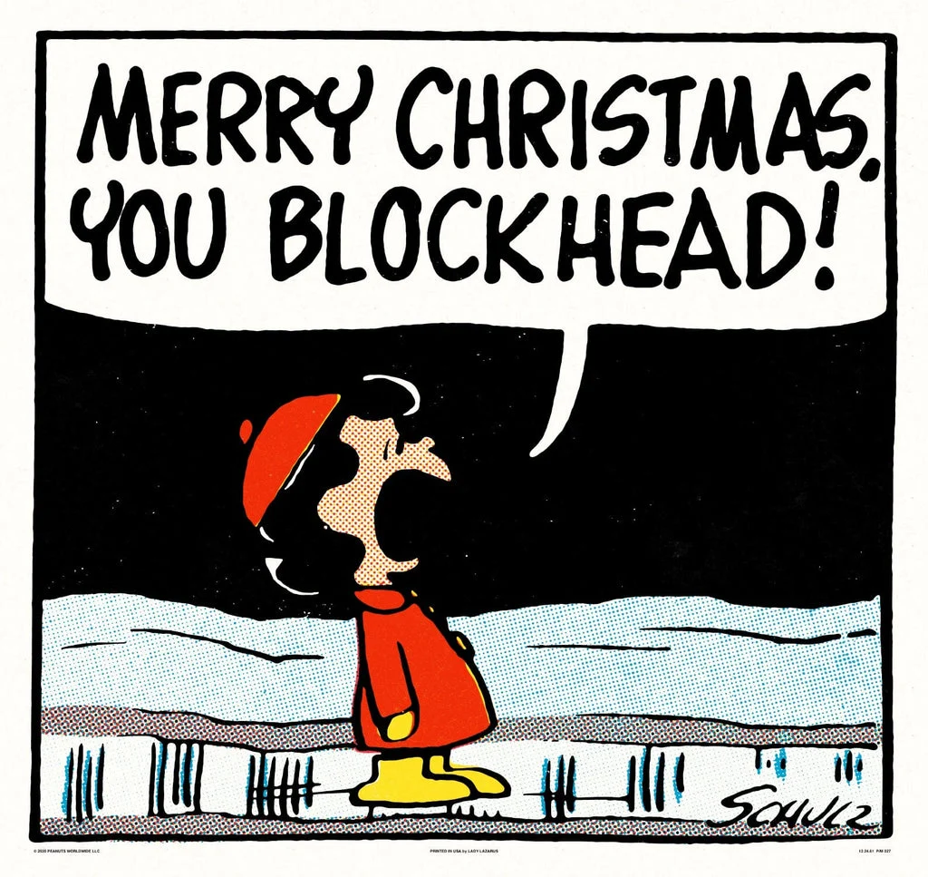 Peanuts Blockhead Poster - Charles Schulz